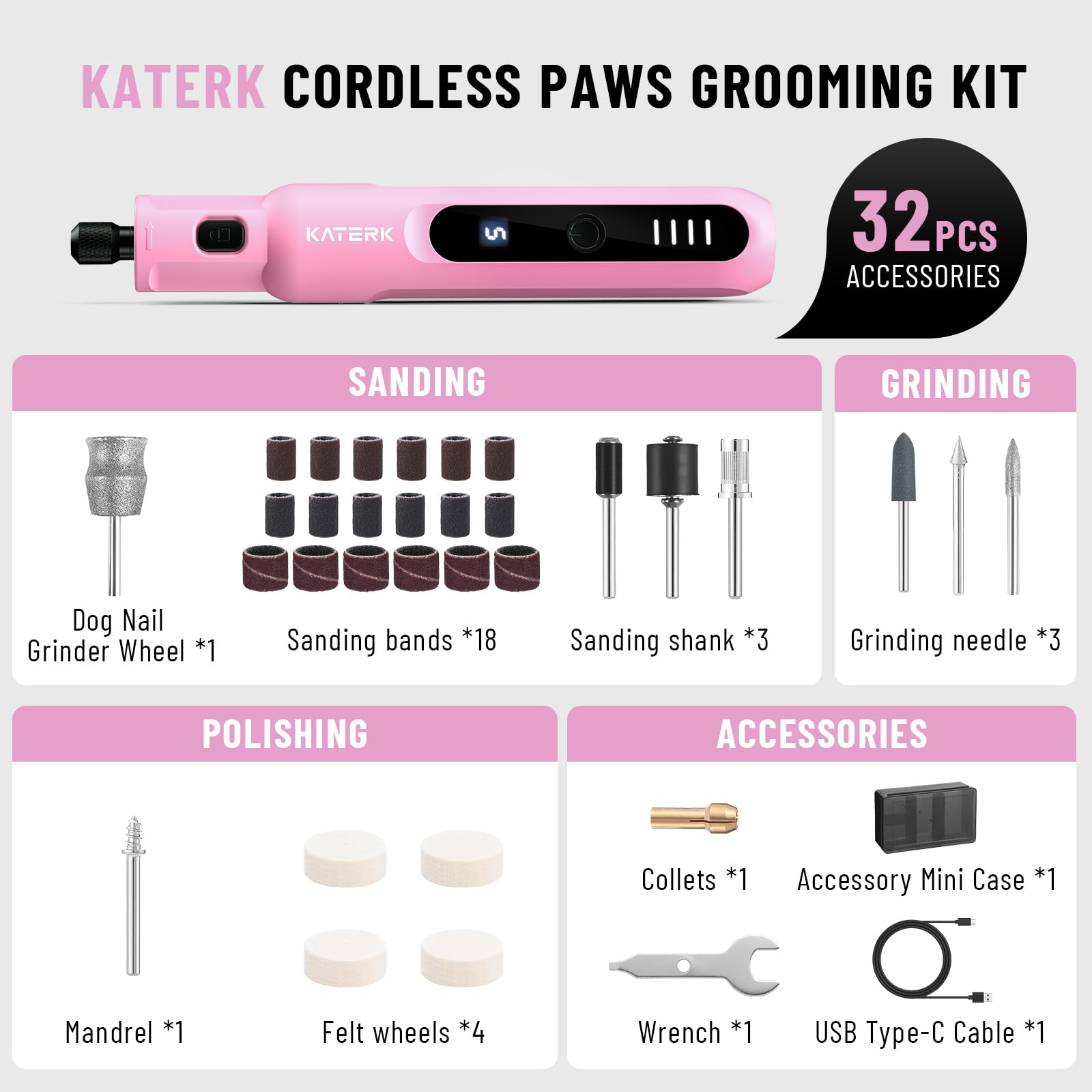 Katerk 360° LED illumination lets you trim nails from any angle