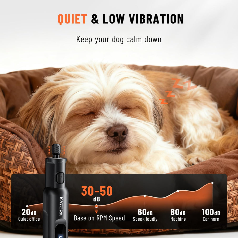 Katerk five-speed settings for nails of all sizes.