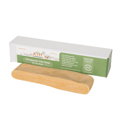 KATHMANDU'S authentic Himalayan yak cheese chew XXL for dogs, promotes longer chewing sessions.