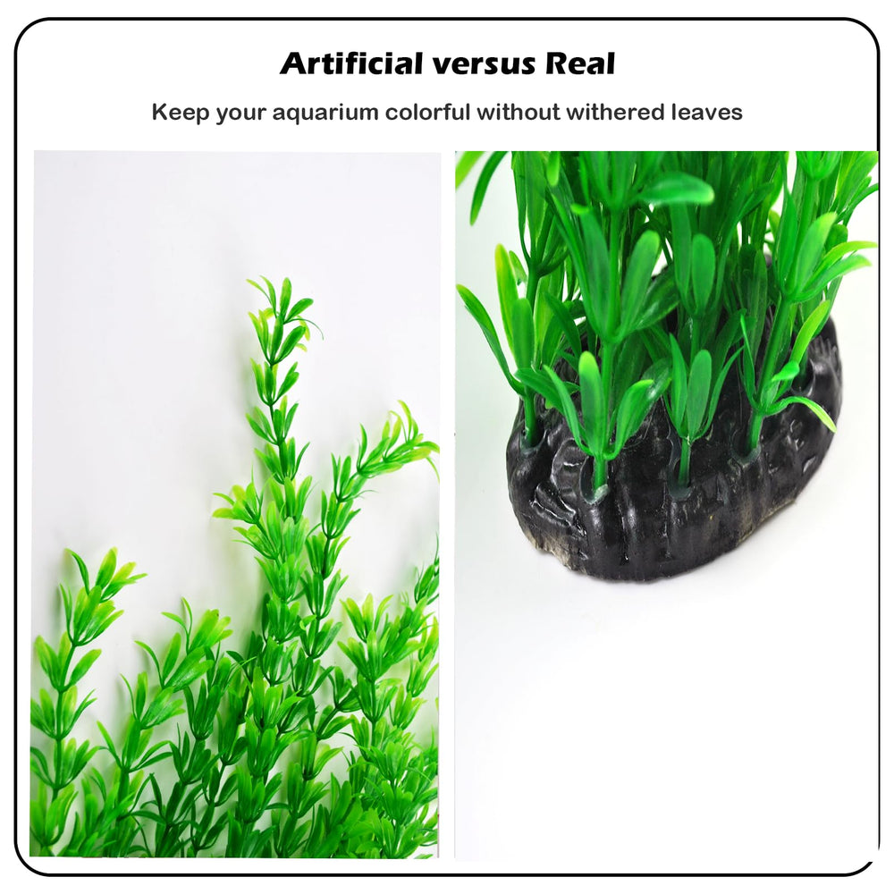 Kathson green tall water plants create natural habitat and resting areas.