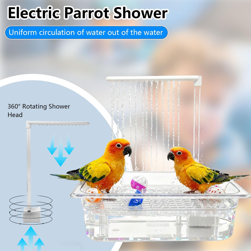 Kathson bath helps remove dust and moisturize feathers during bath time.
