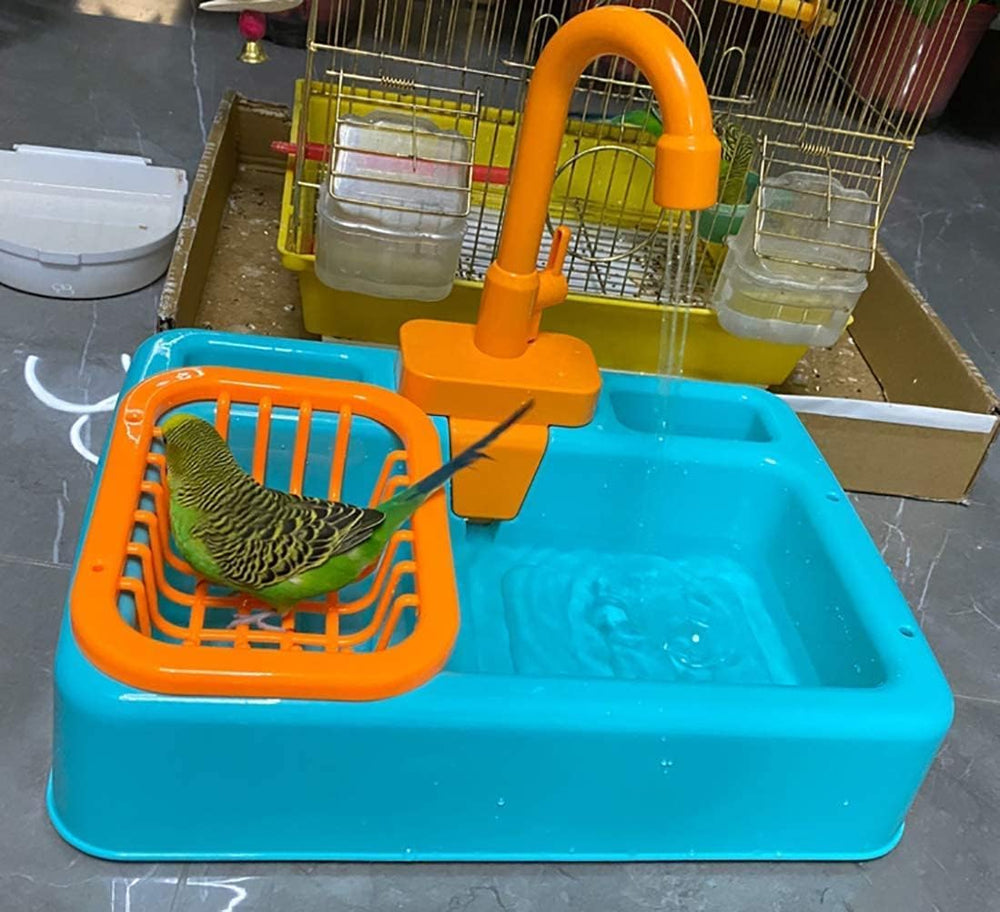 Kathson bird-pet-toy-for-bath highlights the playful bath-time accessory that entertains birds.