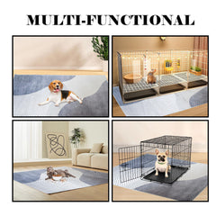 Kathson bunny floor mat with anti-slip bottom stays securely in place