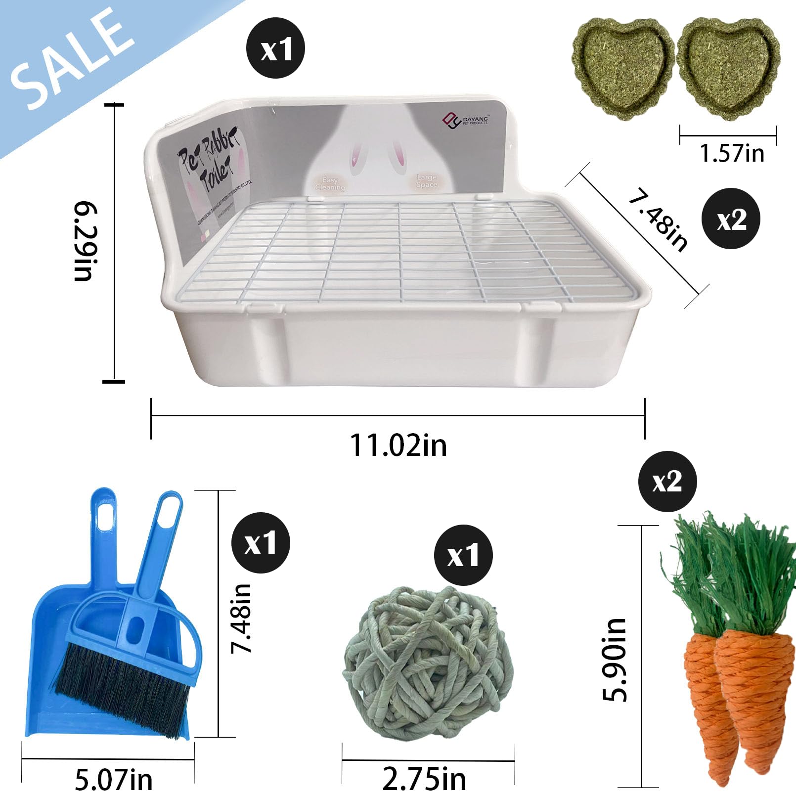 Kathson open-design litter box keeps smell down and is easy to clean.