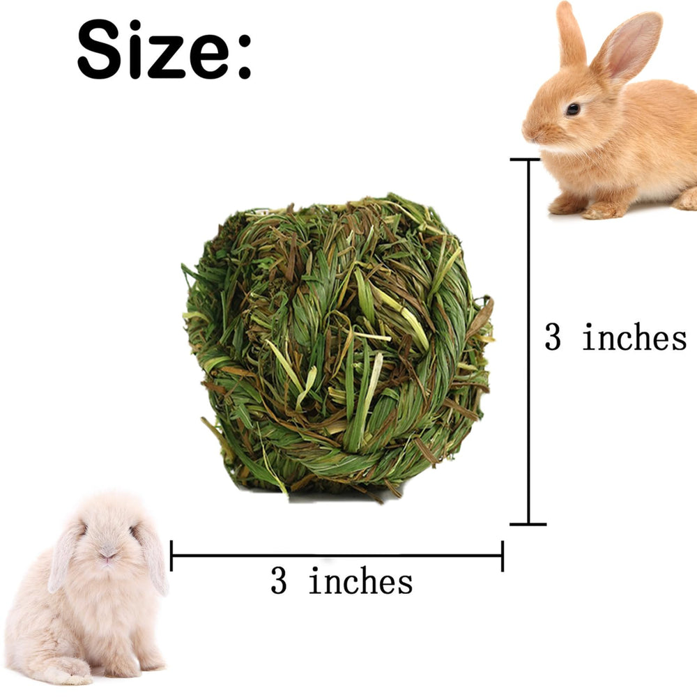 Kathson chinchilla Timothy grass ball natural chew toy for enrichment