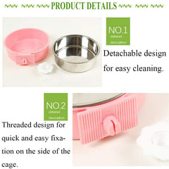 Kathson crate dog bowl six-pack for multi-pet feeding
