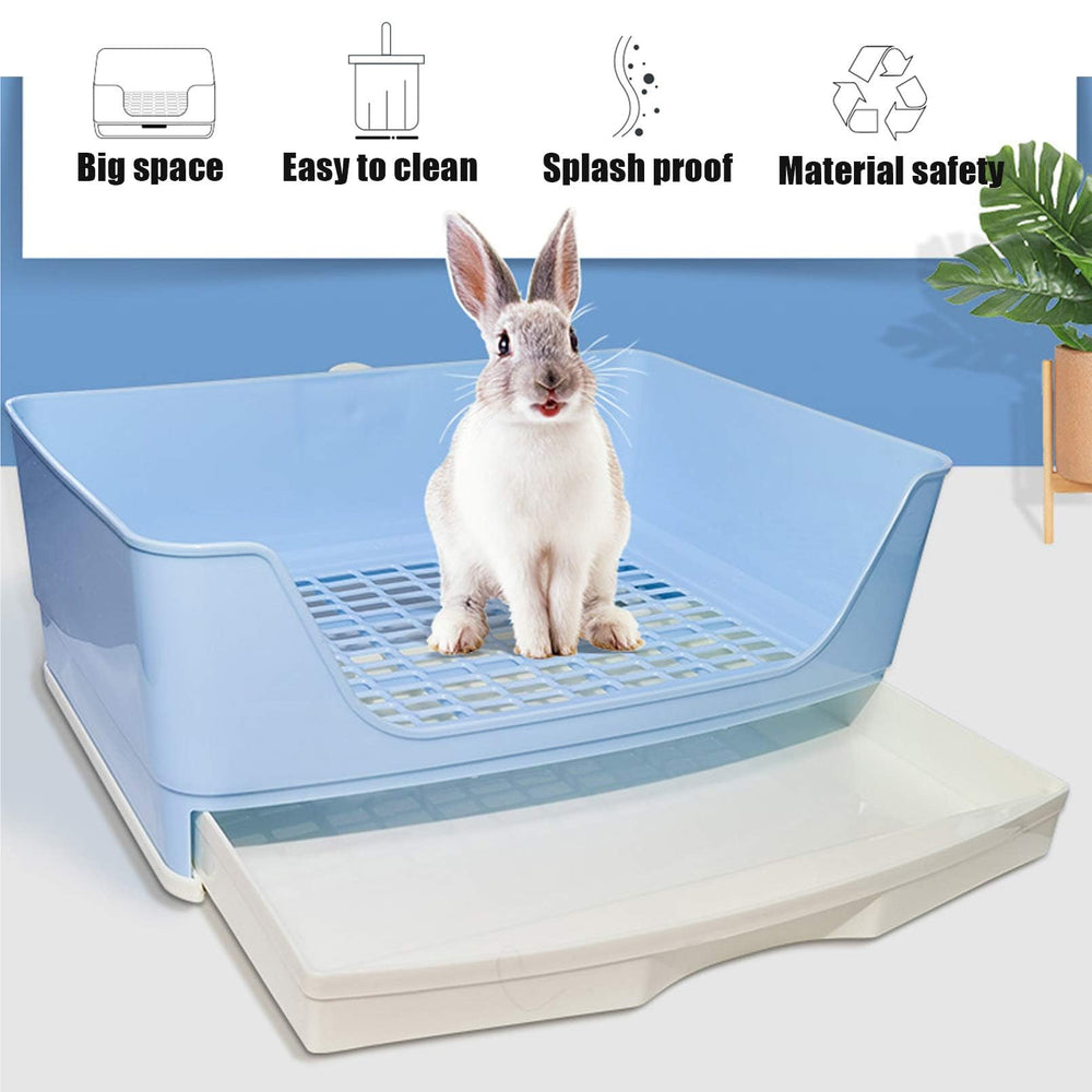 Kathson ferret litter pan designed to minimize splash