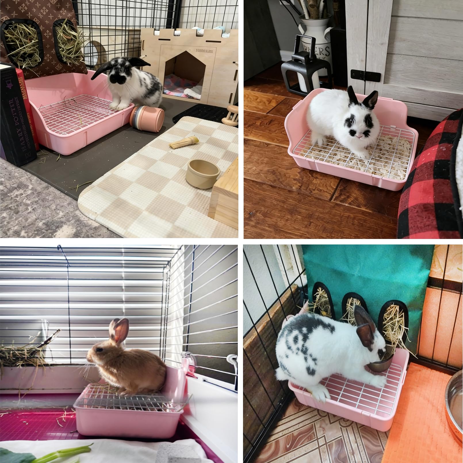 Kathson guinea pig litter box accessories pink promotes play and training