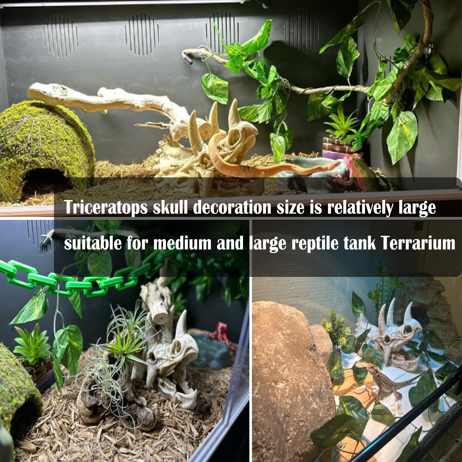 Kathson habitat decoration blends dinosaur theme with vines for immersive terrariums