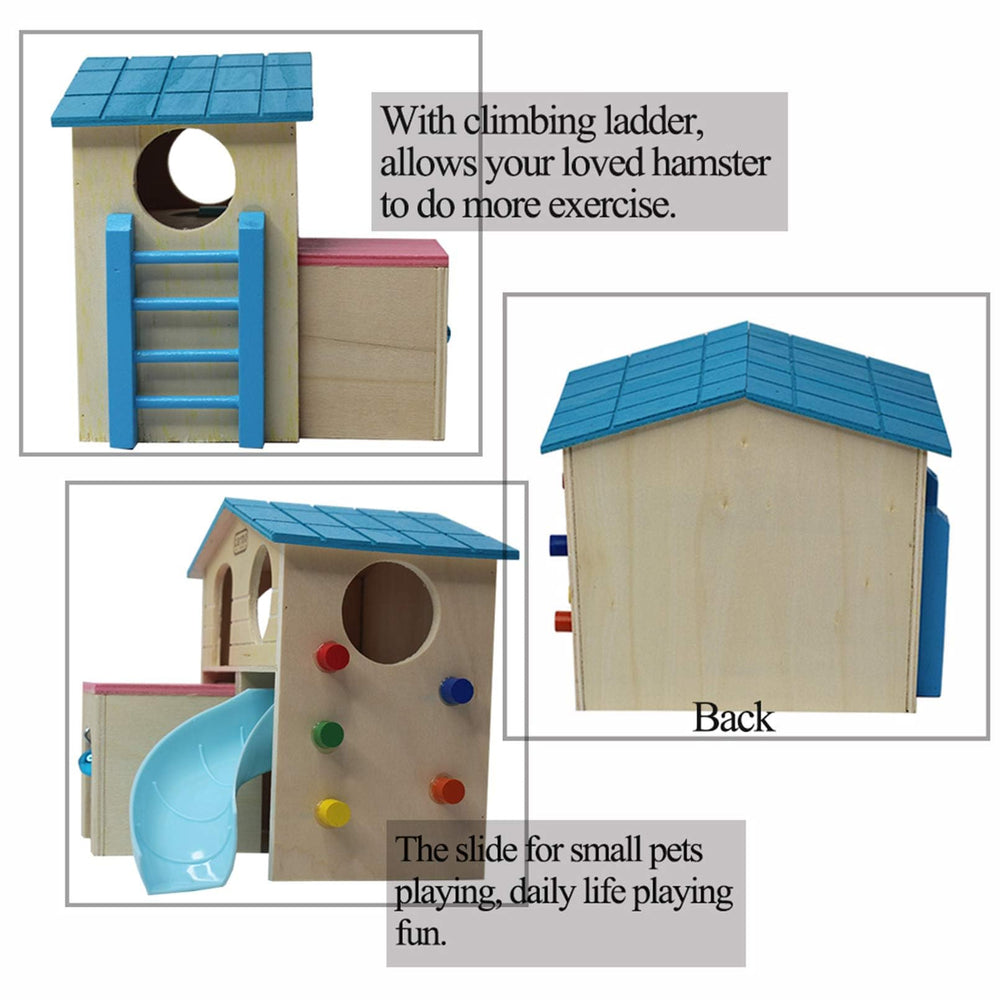 Kathson hamster house sleeping nest blue creates a comfy resting spot.
