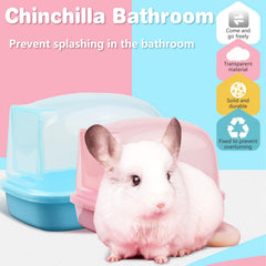 Kathson hamster sand bath in compact pink design suitable for small spaces.