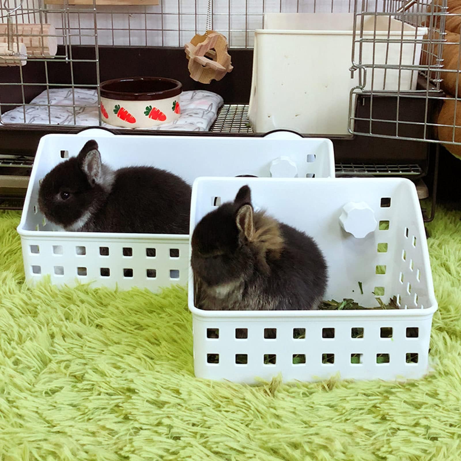 Kathson hay feeder for small animals suits rabbits, guinea pigs, and more.