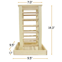 Kathson hay feeder large volume; holds a day’s hay for small pets.