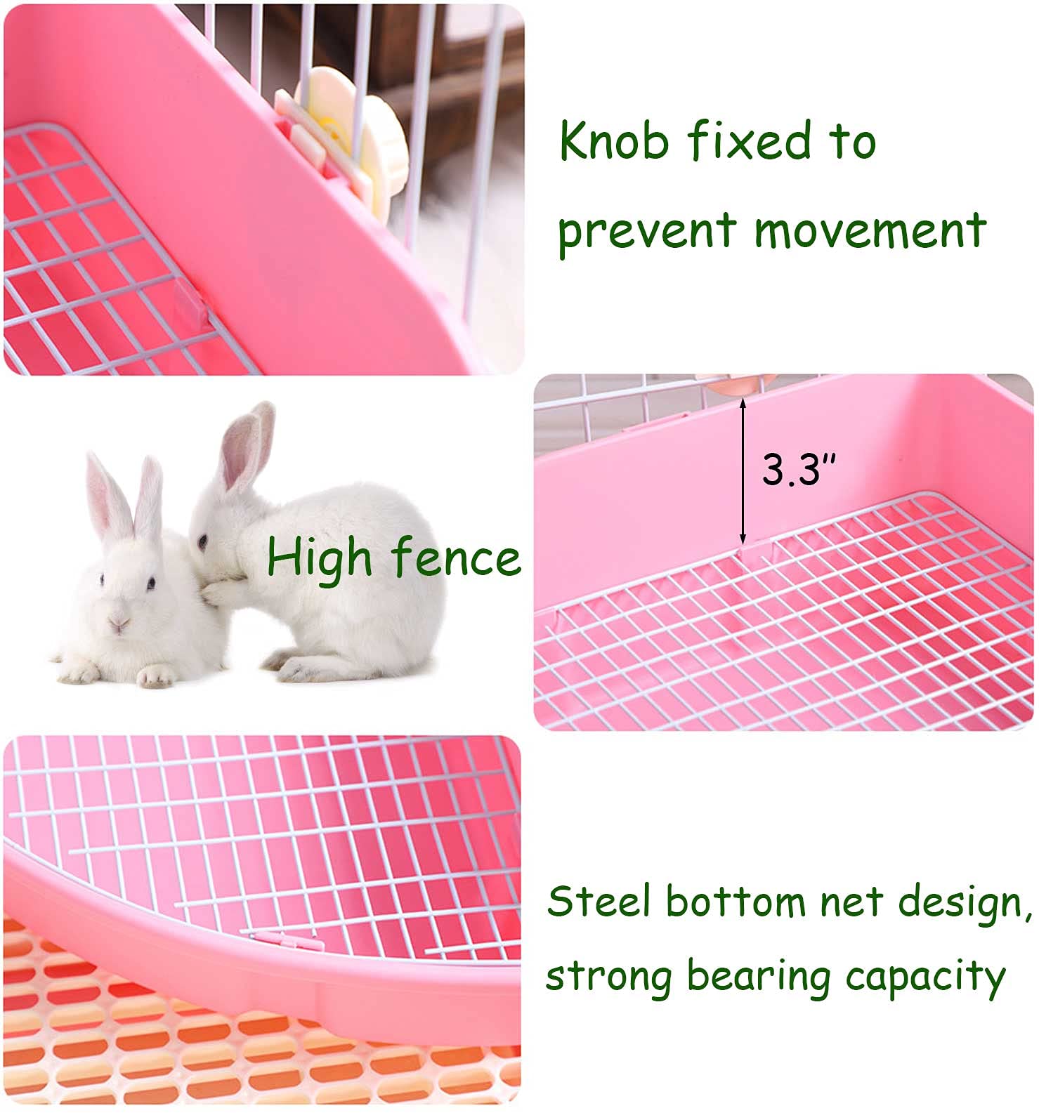 Kathson corner-fit design maximizes space in small cages