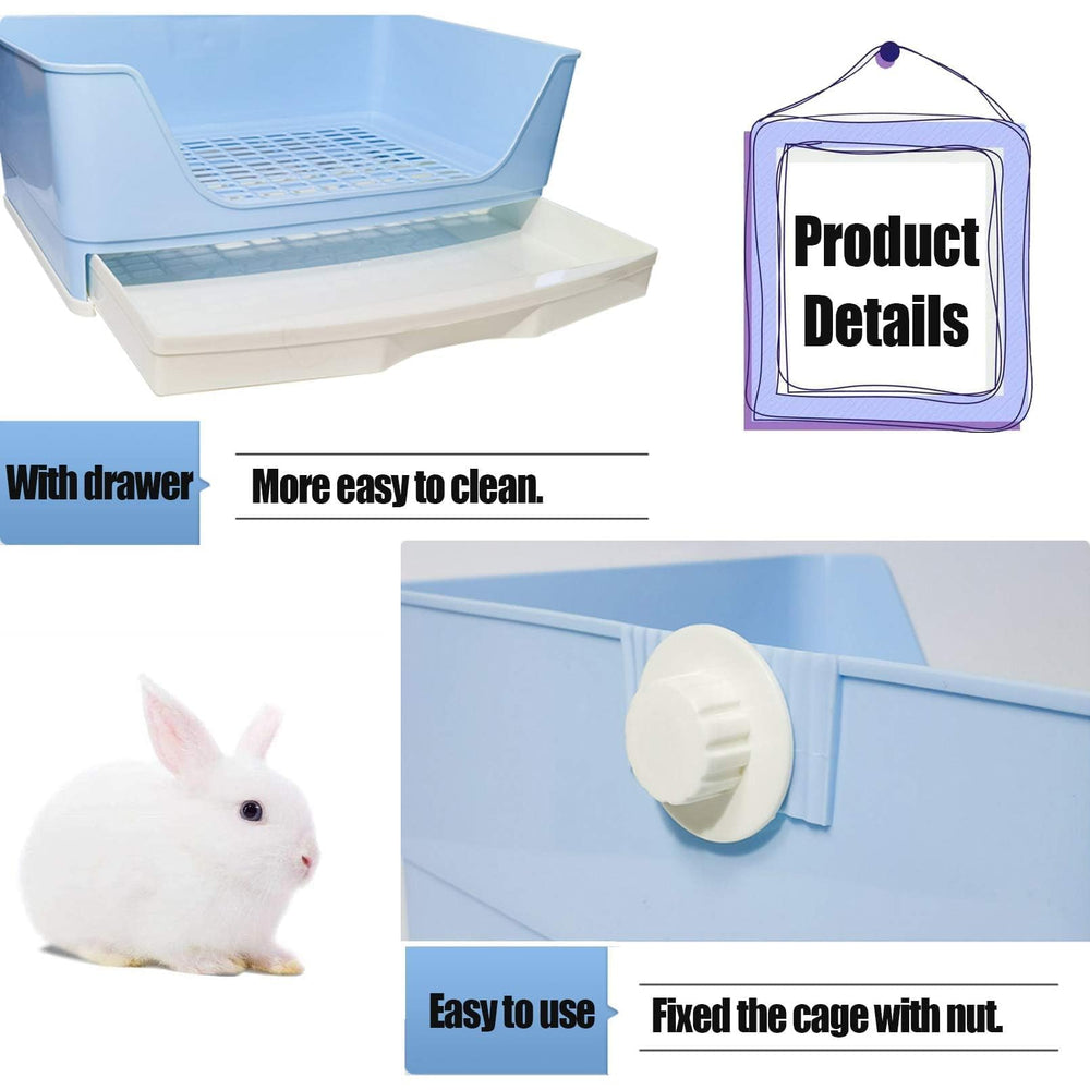 Kathson litter box with 12 mm mesh grid supports easy waste cleanup