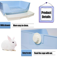 Kathson litter box with 12 mm mesh grid supports easy waste cleanup