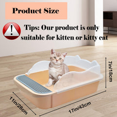 Kathson litter box includes a convenient scoop for quick tidying.