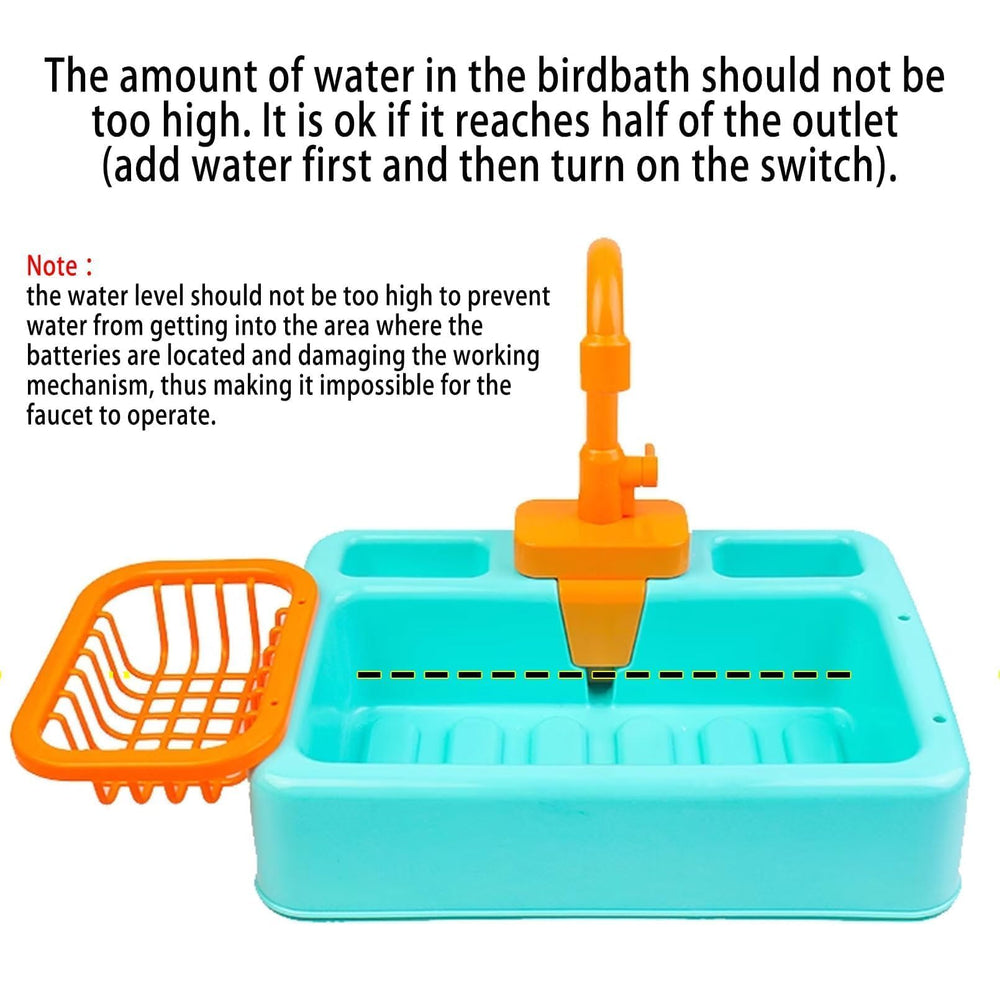 Kathson lovebird-bath-tub creates a safe bathing area for energetic lovebirds.