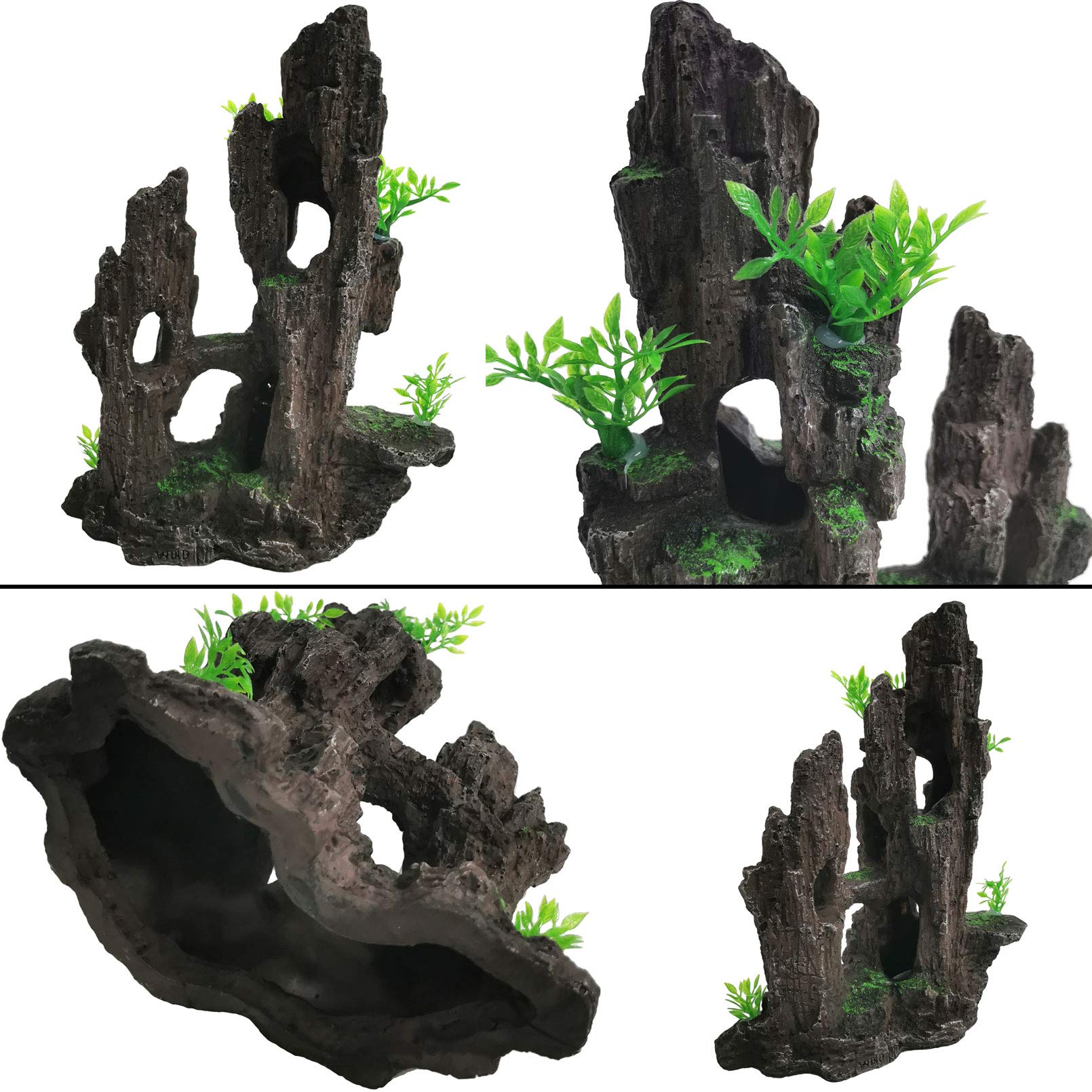 kathson moss-adorned ornament provides swimming shelter and enriching hiding places