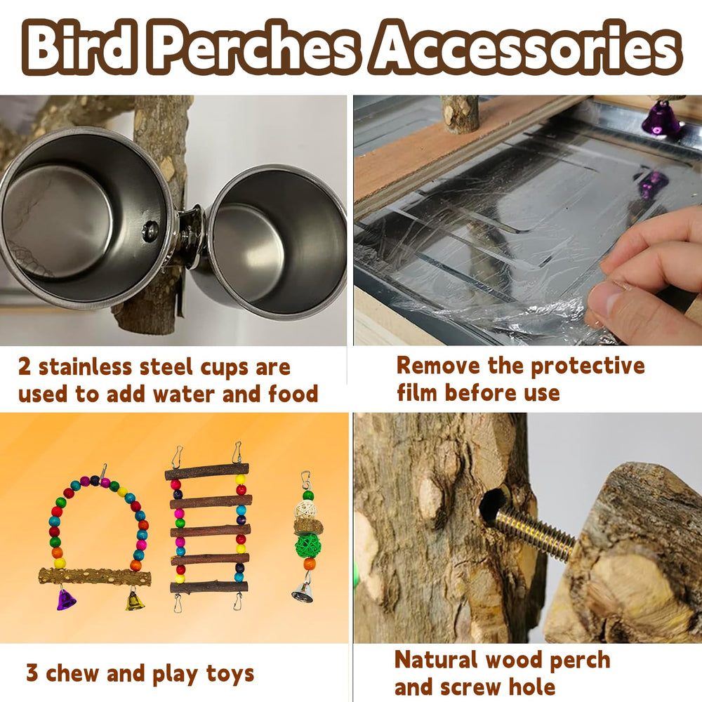 Kathson Parrot Play Stand ships with a screwdriver for simple assembly.
