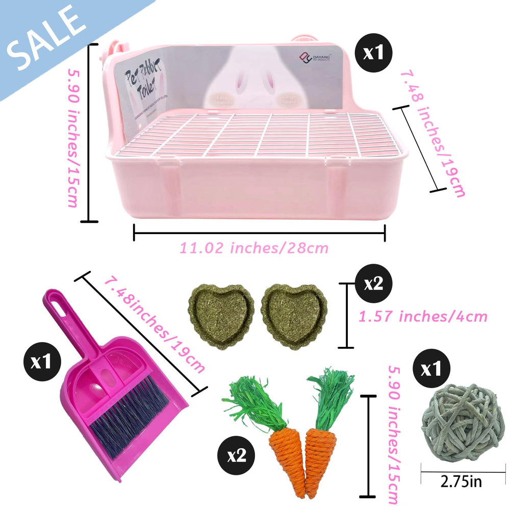 Kathson potty box iron grid pink sturdy and easy to clean