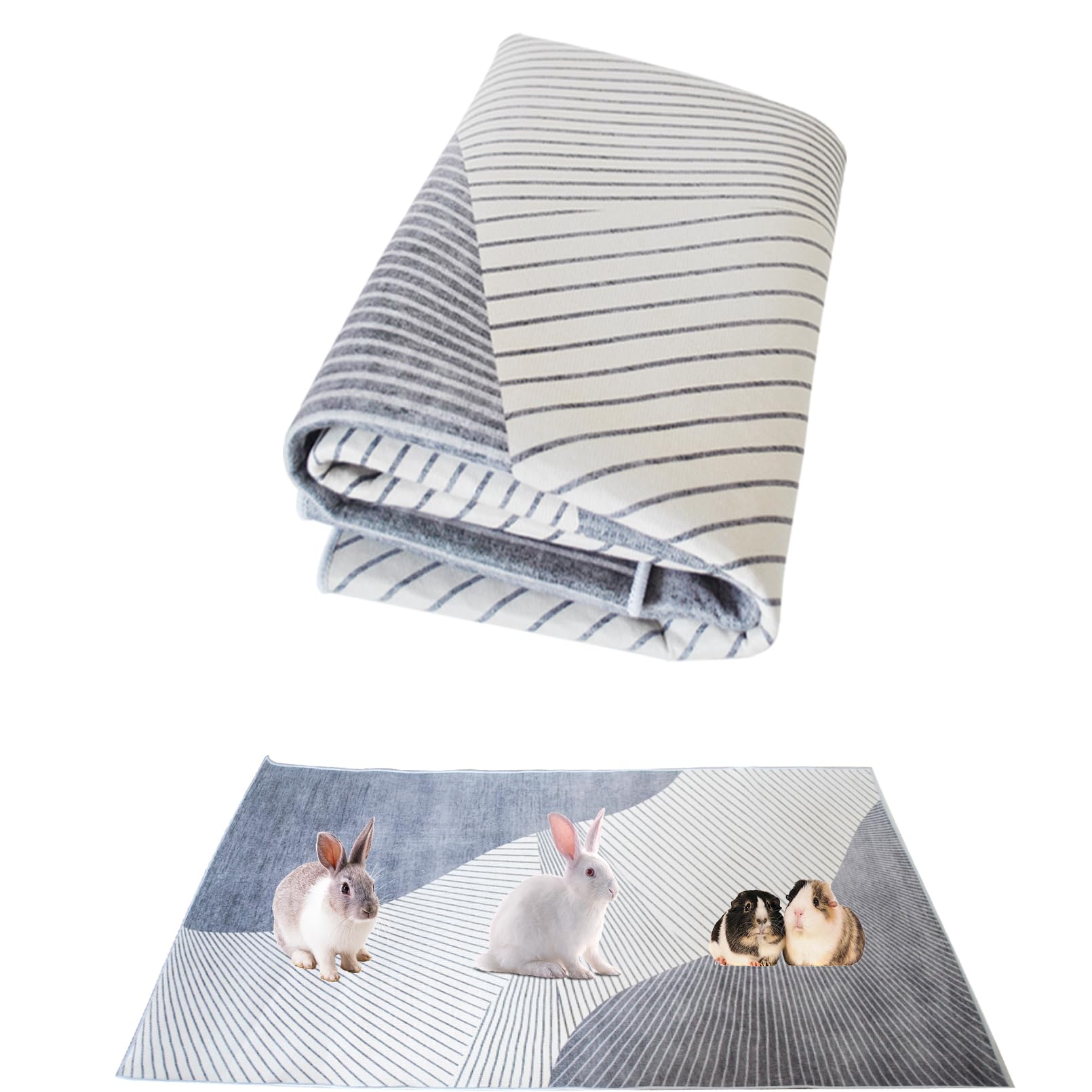Kathson rabbit cage liner laid flat for spacious comfort in cages