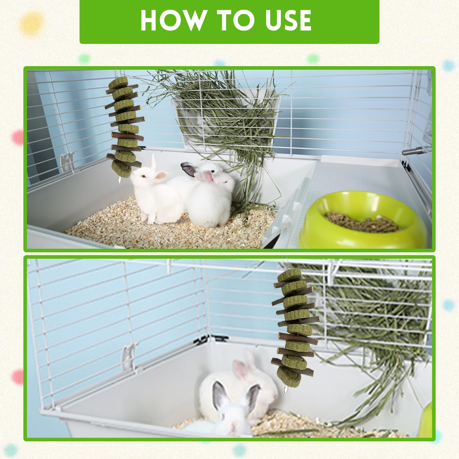 Kathson rabbit chew toys carrot aroma entices curious nibblers and reduces boredom.