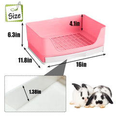 KATHSON rabbit litter box drawer feature simplifies cleaning and waste removal.