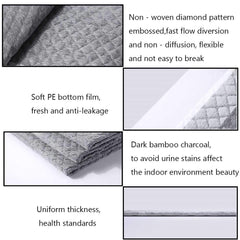 KATHSON rabbit pads showing activated carbon odor control with dark surface.