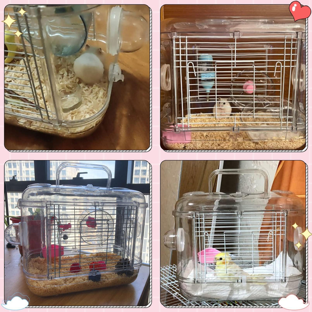 Kathson compact size provides a snug home for dwarfs, gerbils, and mice.