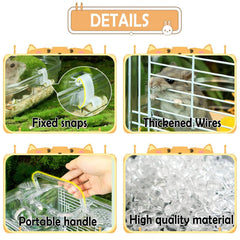 Kathson cage ventilation wire mesh ensures airy, comfortable housing for small pets.