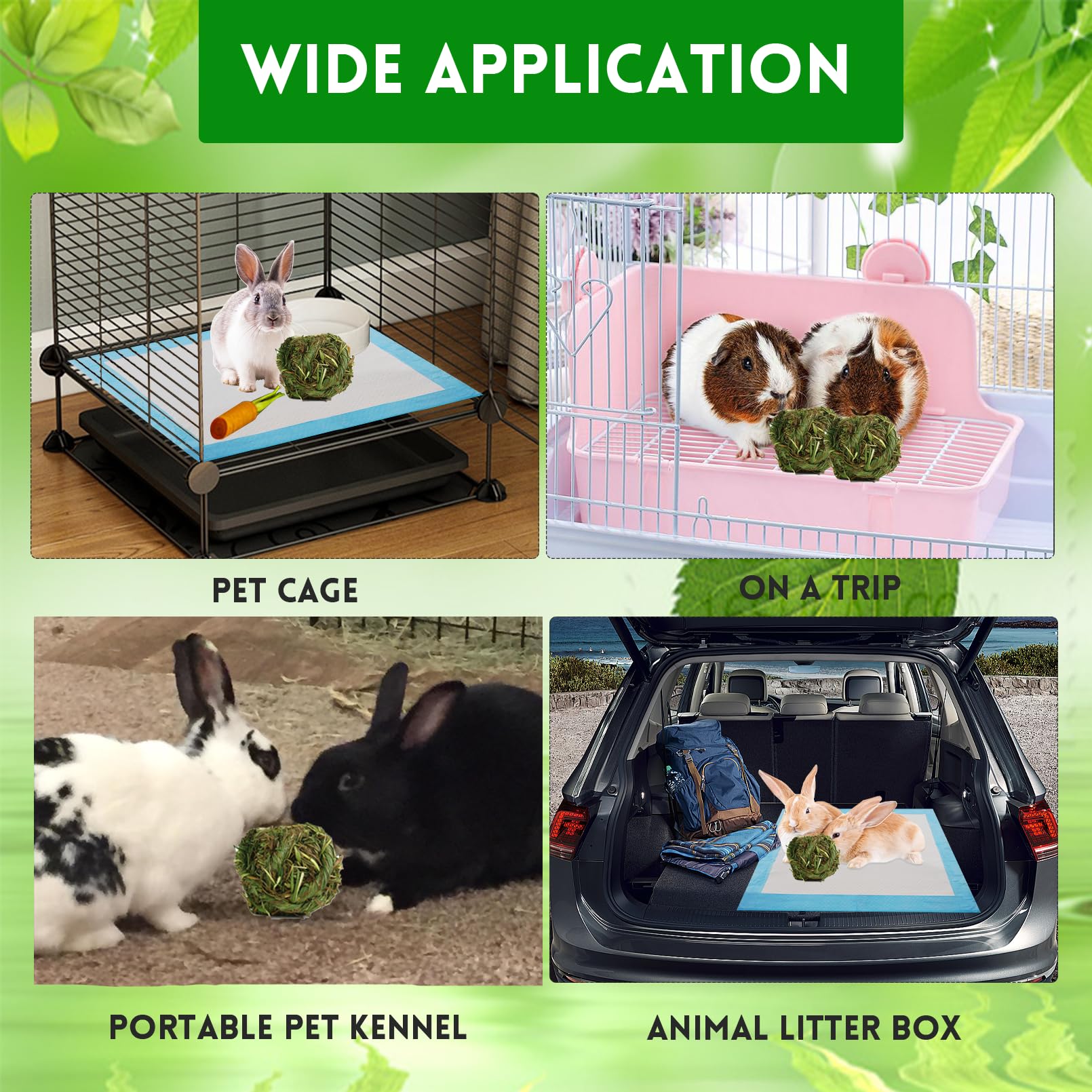 Kathson small pet Timothy grass ball set enhances variety and engagement
