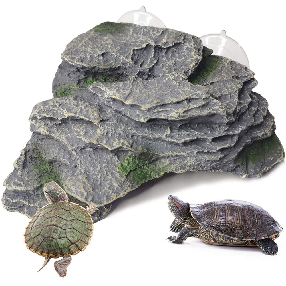 Kathson Turtle Basking Platform main view shows natural rock texture ideal for basking.