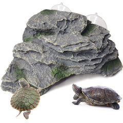 Kathson Turtle Basking Platform main view shows natural rock texture ideal for basking.