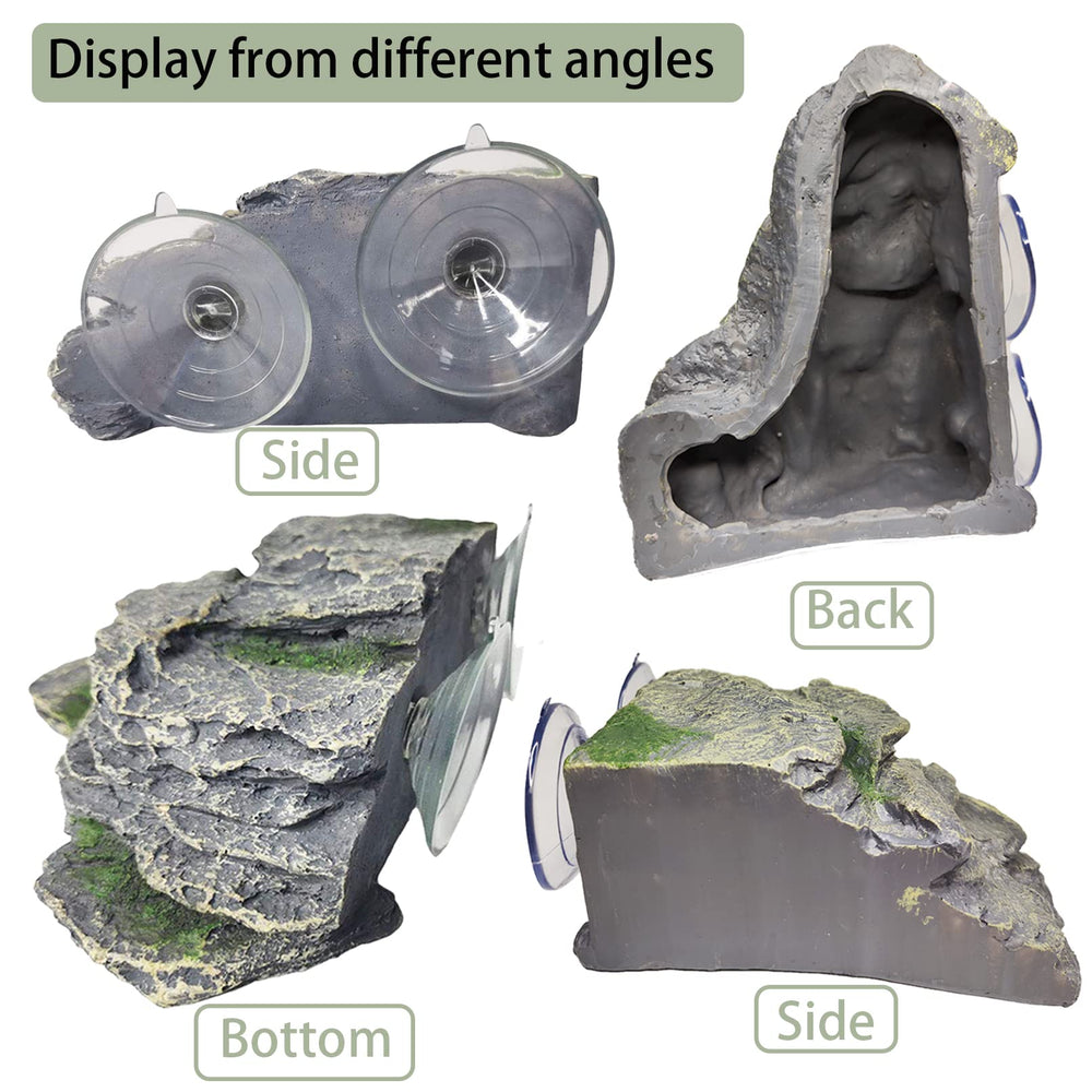 Kathson Turtle Basking Platform textured detail reveals lifelike stone appearance.