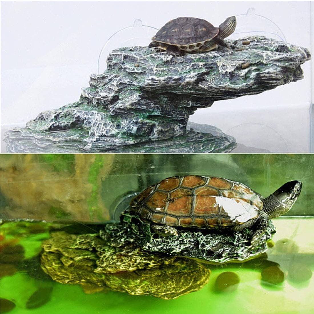 Kathson turtle-habitat-setup versatile rock for terrariums and aquariums.