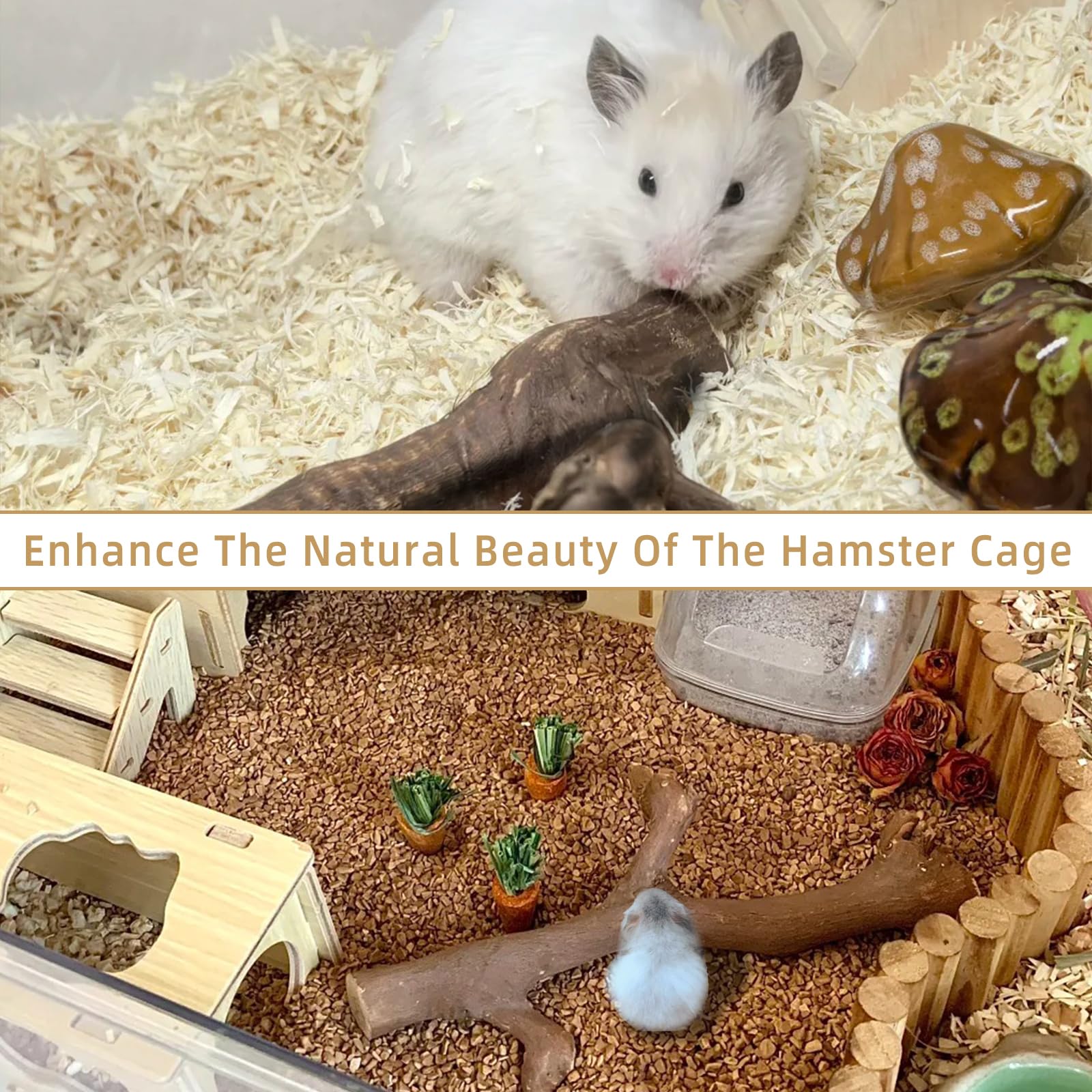 Kathson two-pack wood branches setup demonstrates easy integration into habitats.