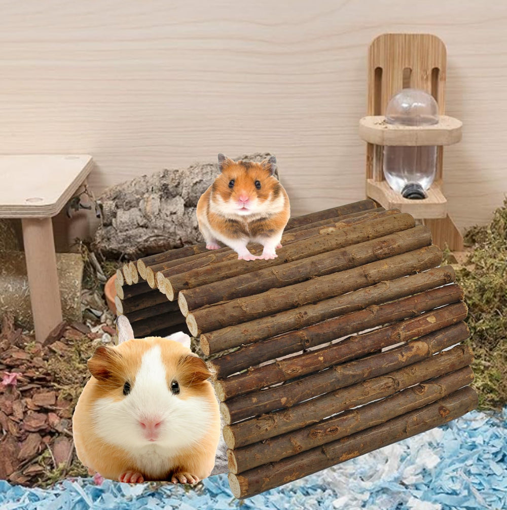 Kathson wooden ramp adds easy access and promotes pet exercise.