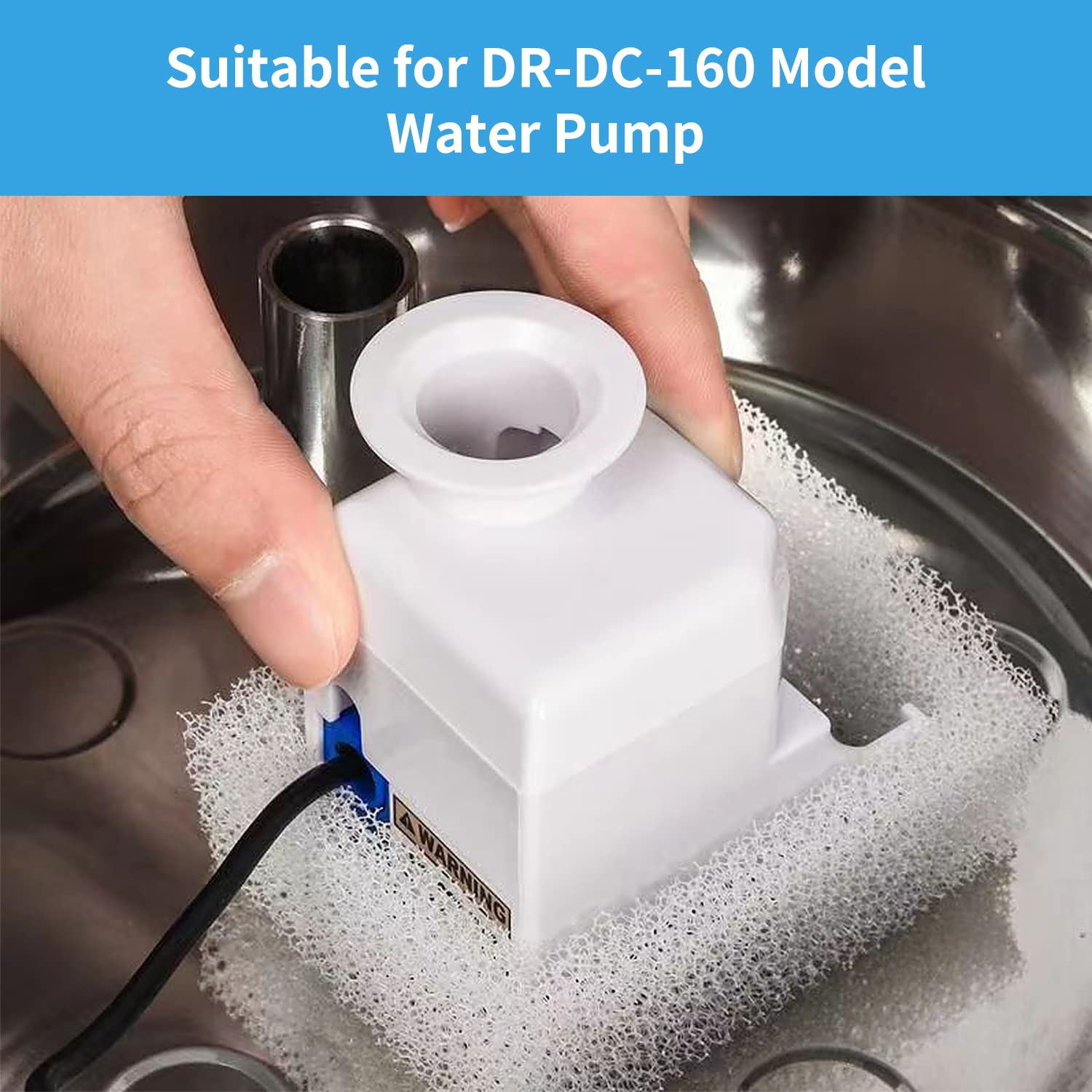 Katlikatqi round stainless steel fountain filter for 2L/67oz capacity.
