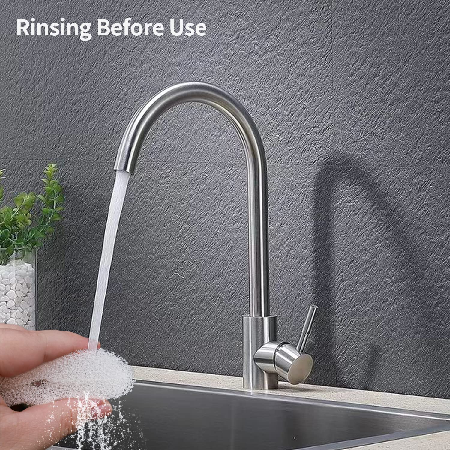 Katlikatqi soak before use tip improves foam filter performance.