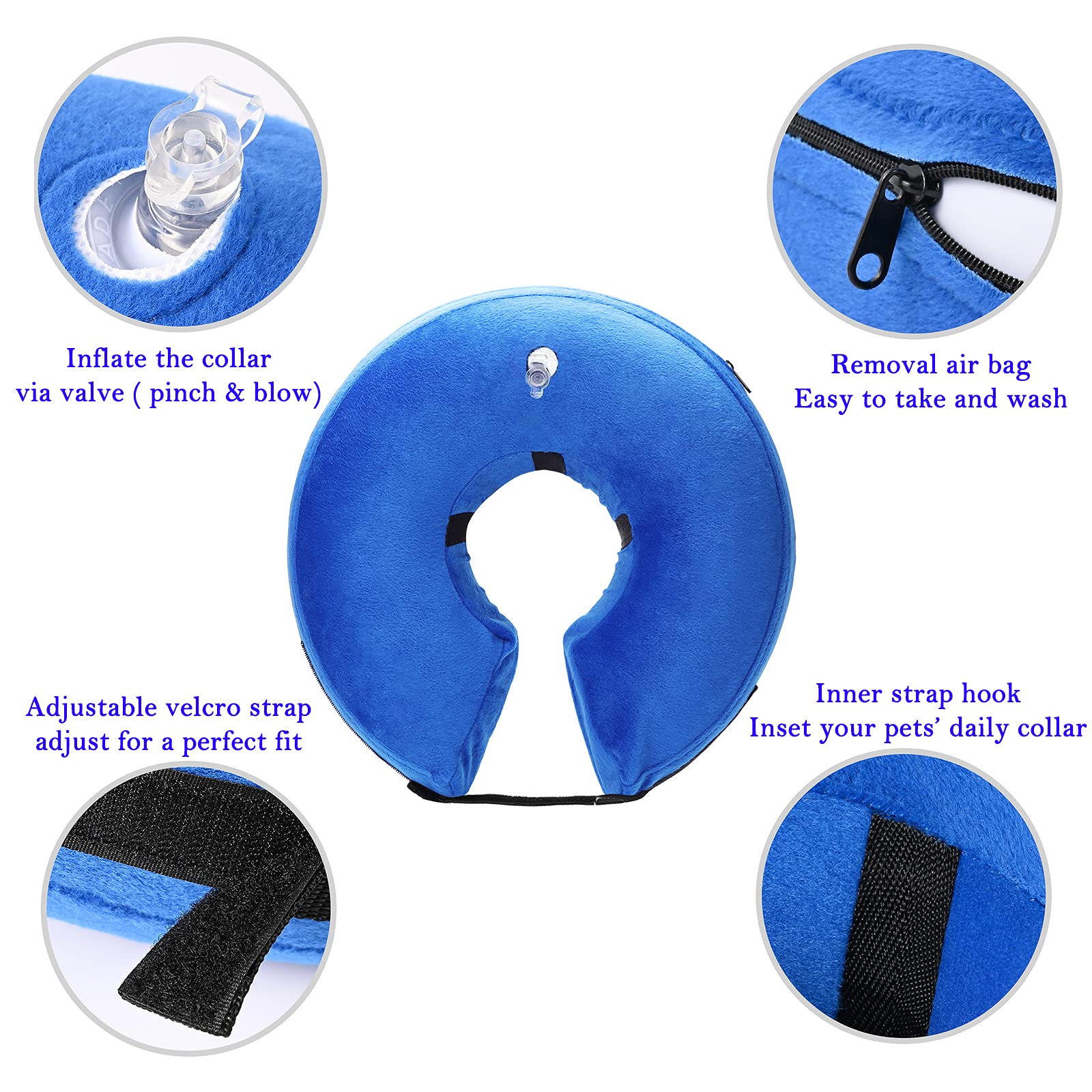 Katoggy lightweight, soft cone collar that allows eating and drinking comfortably.