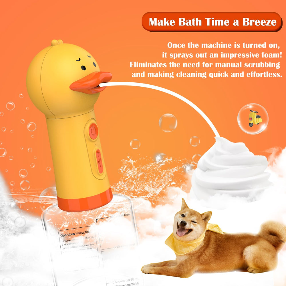 Katoggy foam dispensing in action delivering dense foam for thorough cleaning.