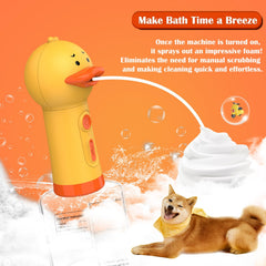 Katoggy foam dispensing in action delivering dense foam for thorough cleaning.