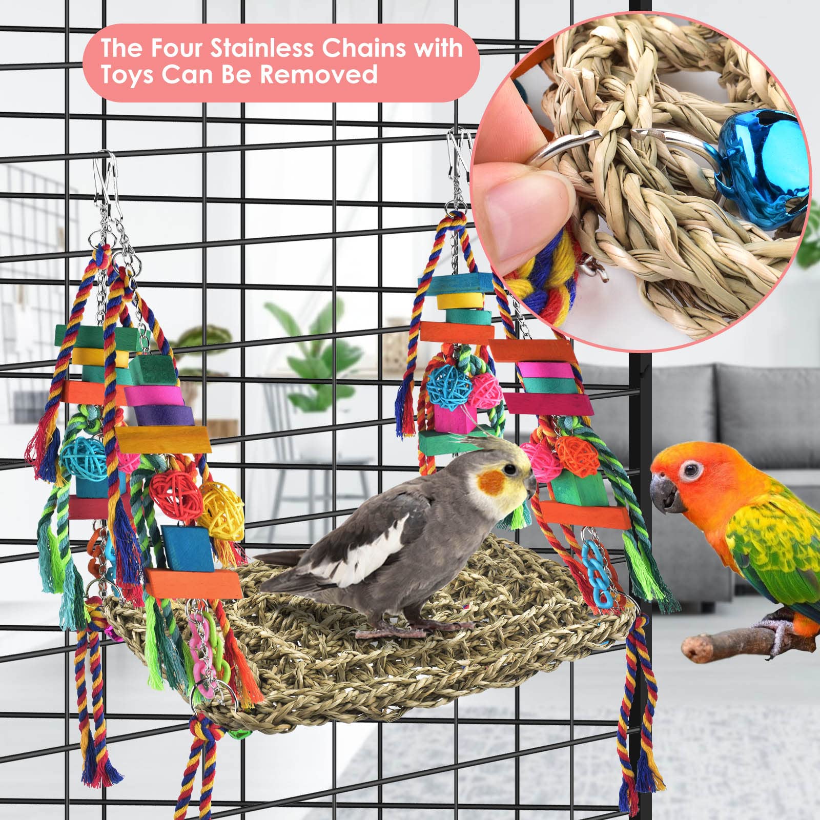 KATUMO 11x7-8inch mat suits various small birds for enrichment.