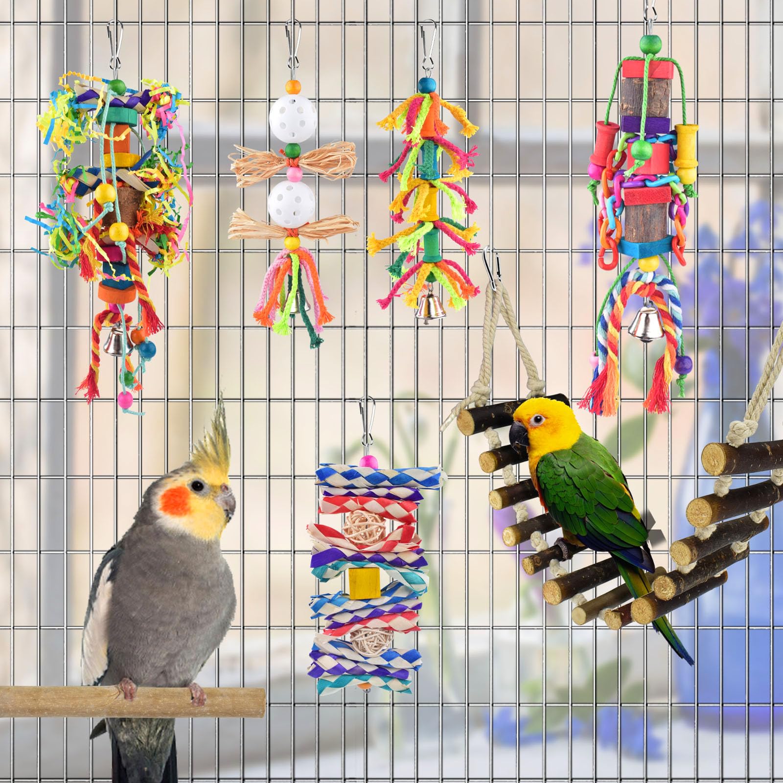 KATUMO easy-install perch toys simplifies setup in most cages.