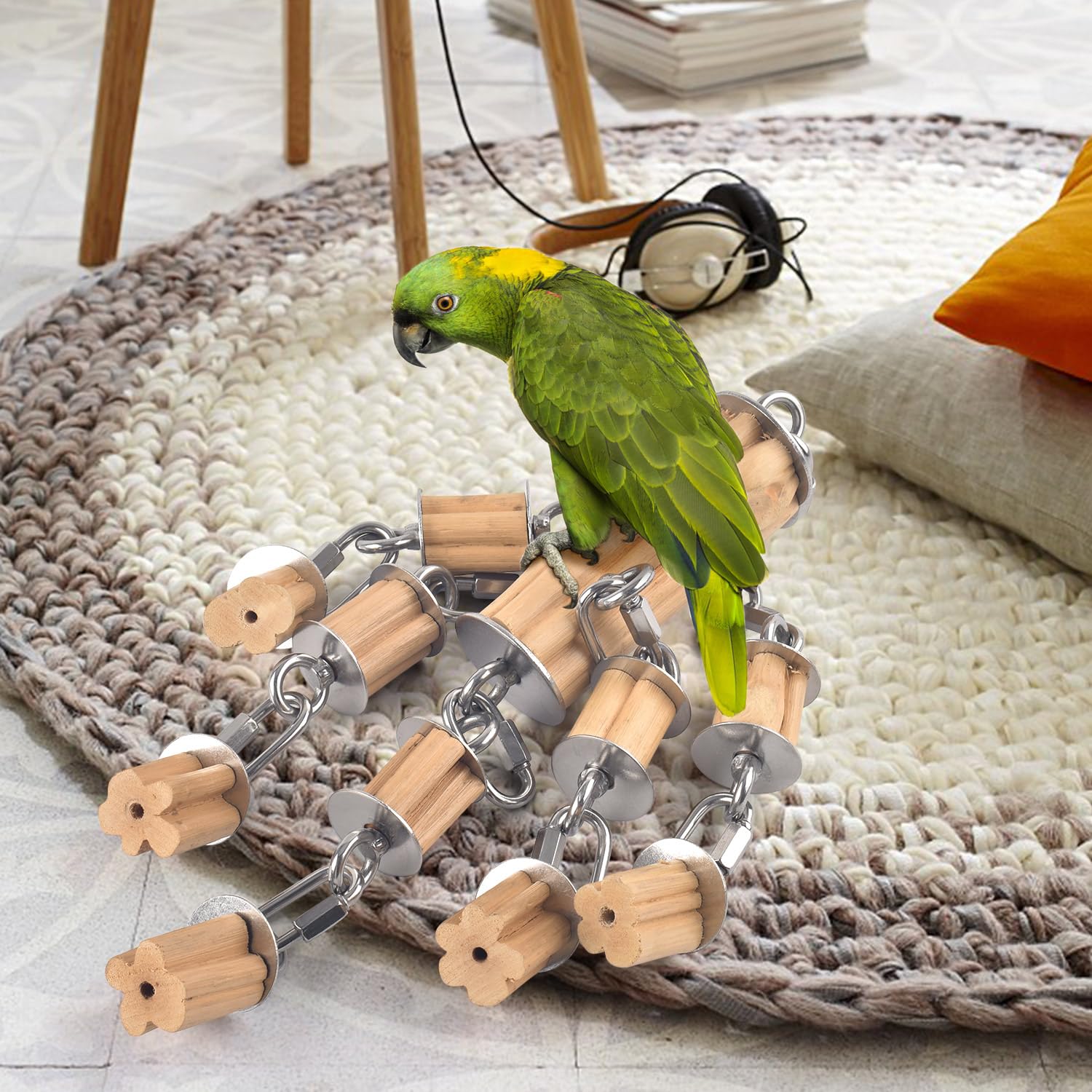 KATUMO parrot toy multi-bird friendly build fits various parrot species.