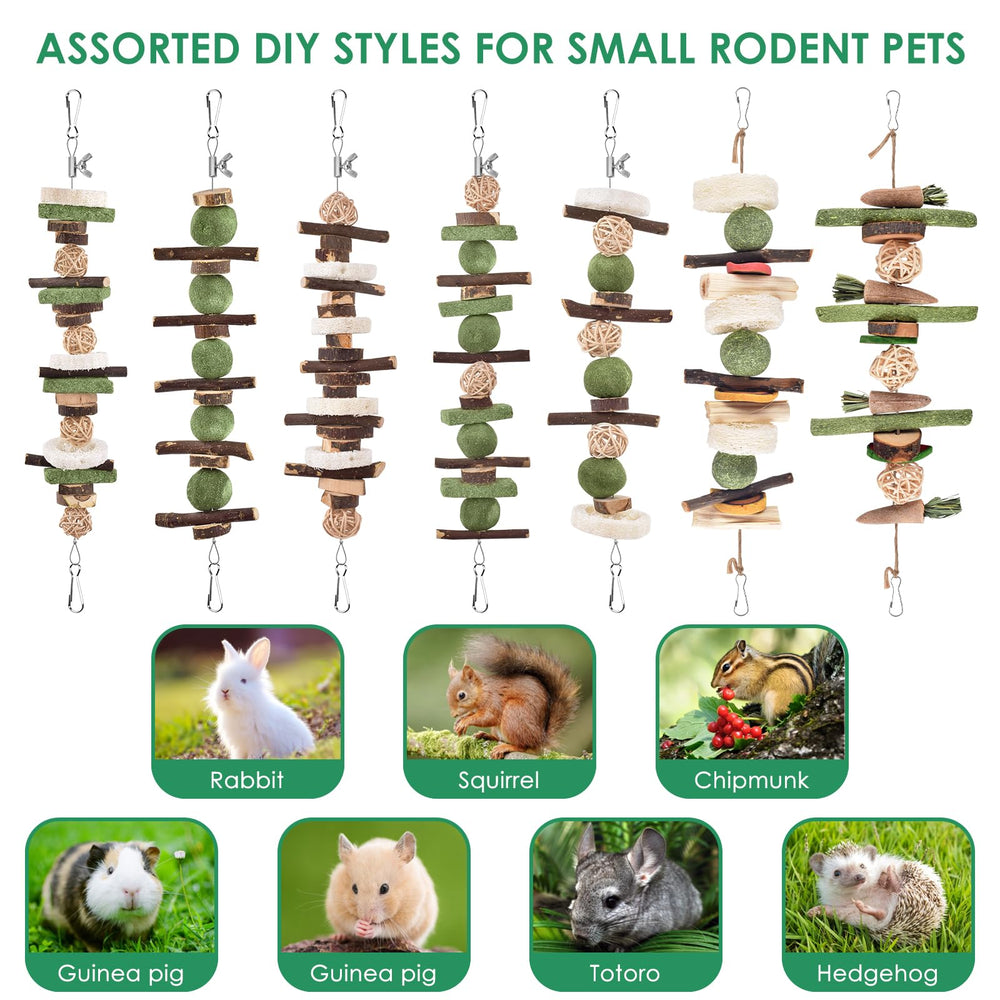 KATUMO Rabbit Chew Toys Loofah Slices for varied texture and nibbling