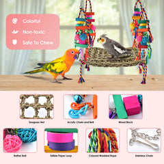 KATUMO parrot-sized wall toy elevates perch access and mental stimulation.