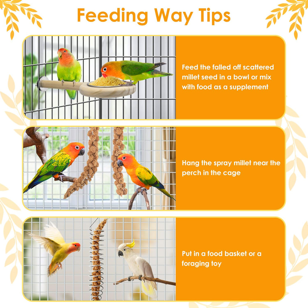 KATUMO millet with shell supports beak grinding and digestion.