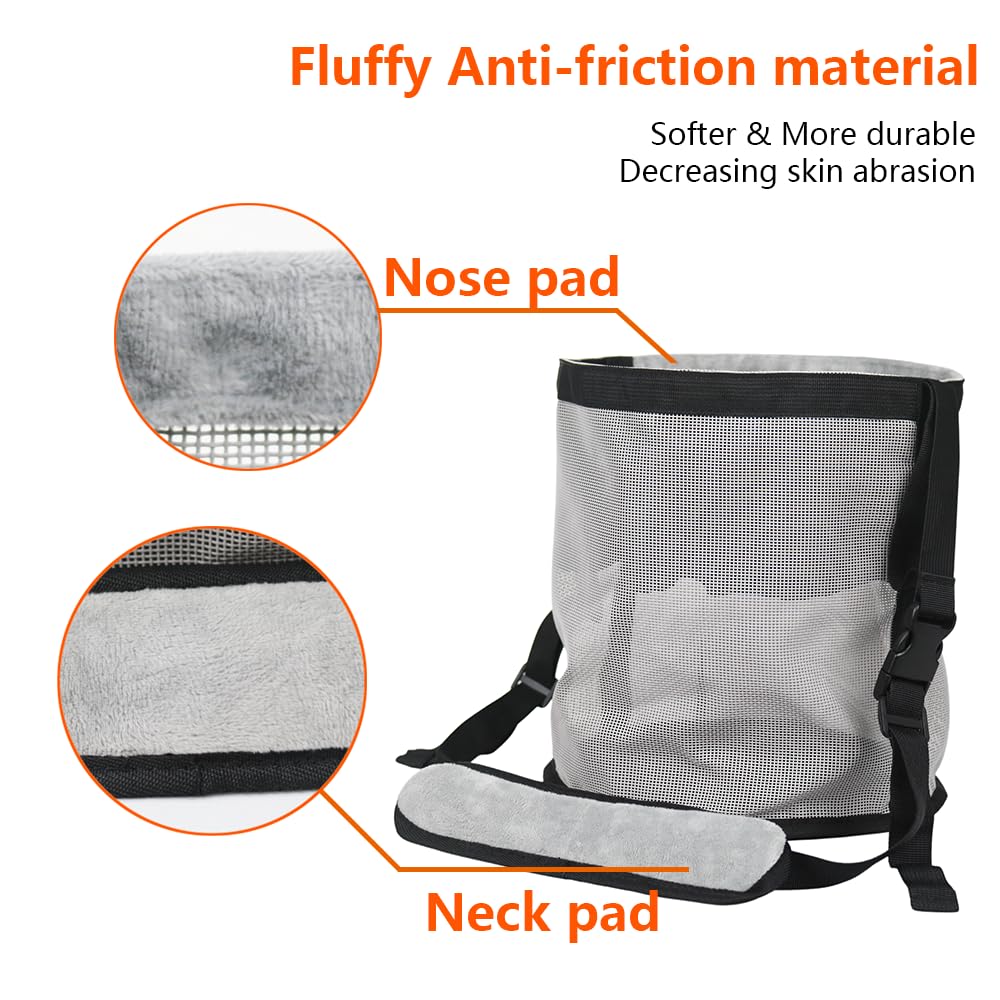 Kaulhp Horse Feed Bag bottom-detail highlights waterproof bottom for easy cleaning.